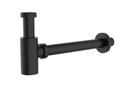 Easylux Vivo bekersifon zonder afvoerplug 5/4 x 32 mm - zwart mat