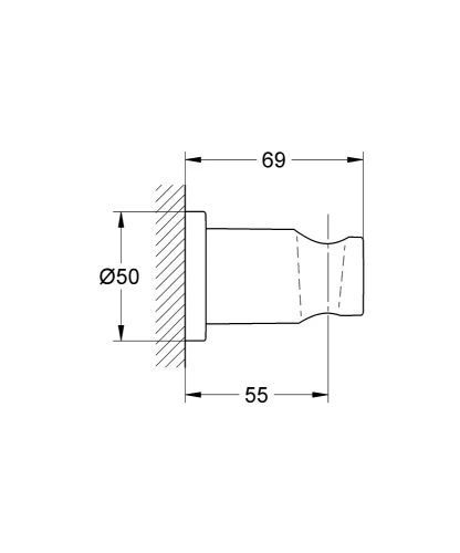 Grohe Essence wandhouder - Phantom Black