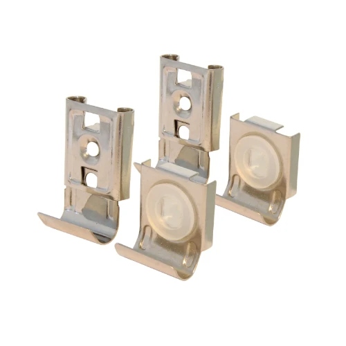 DBJ Standard spiegelklemmen (set 4st) - chroom - prijs per set