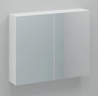 Easylux Kivu spiegelkast zonder verlichting met 2 deuren 900 x 720 x 160 mm - wit - zonder combibox