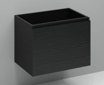 Easylux Kivu wastafelonderkast met 1 lade greeploos 700 x 475 x 520 mm - raven oak