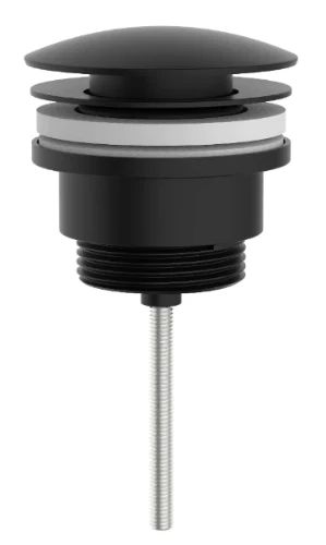 Easylux Vivo afvoerplug universeel - click-clack - open plug - zwart mat