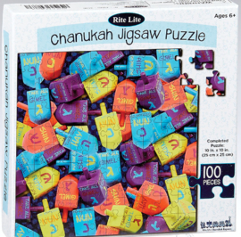 100 Piece Dreidel Puzzel