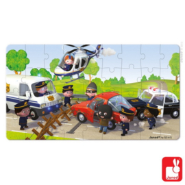 Puzzel koffer 2 in 1 - politie