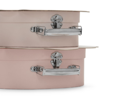 Speelkoffertje schelp 2 stuks - Pale pink