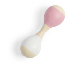 Houten rammelaar maracas Jollein - Roze