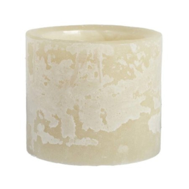 Kaars windlicht zand 15x15 cm