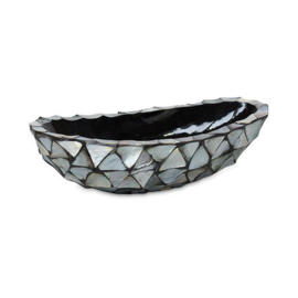 Pot Shell Zilver ovaal