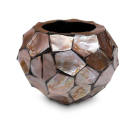 Pot Shell Bruin rond