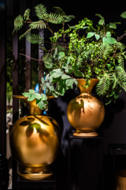 Plant in gouden bolvormige pot