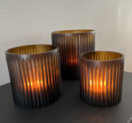 Glas pencil cut butterbrown M