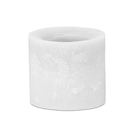 Kaars windlicht wit 15x15 cm