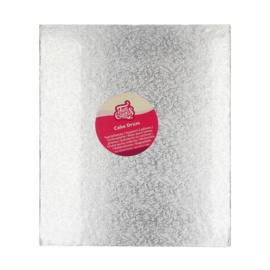 Funcakes cake drum Rechthoek 35,5x30,5cm-Zilver