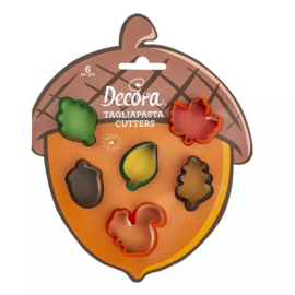 Koekjes uitsteker Herfst mini figuren set/6