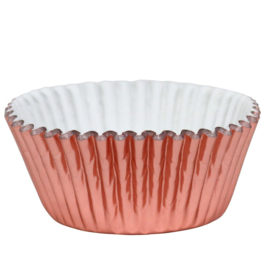 PME baking cups metallic rose gold pk/30