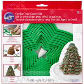 Wilton Christmas Cookie Tree cutter set/15