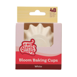 Funcakes Bloom baking cups Wit pk/48