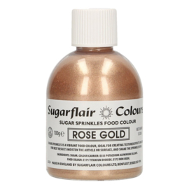 Sugarflair sugar sprinkles Rose Gold 100g