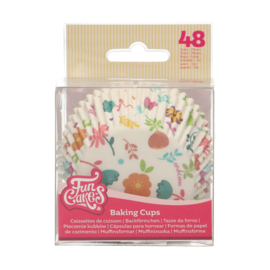 Funcakes baking cups floral pk/48