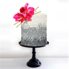 Crystal Candy Silver Moon Eetbare Cake Vlokken 7g