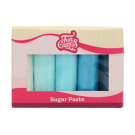 Funcakes Rolfondant multipack blue colour palette 5x100 g