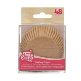 Funcakes baking cups Kraft pk/48