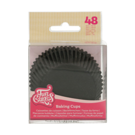 Funcakes baking cups Black pk/48