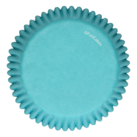 Funcakes baking cups turquoise pk/48