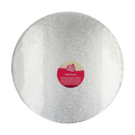 Funcakes cake drum zilver Ø40,5 cm