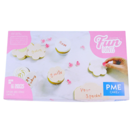 PME Fun Fonts Koekjes & Cupcakes collectie 3