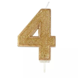 Culpitt verjaardag kaars 4 Goud