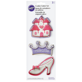Wilton princess cookie cutter set/3