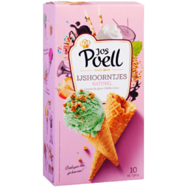 Jos Poell IJshoorntjes Naturel 10st
