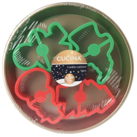 Bakvorm set met uitstekers kerst
