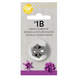 Wilton decorating tip #1B drop flower