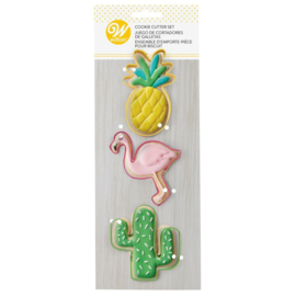 Wilton cookie cutter Tropical set/3