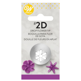 Wilton decorating tip #2D dropflower carded