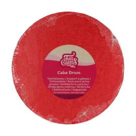 Funcakes cake drum rond ø20cm rood