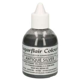 Sugarflair airbrush colouring Antiek Zilver 60ml