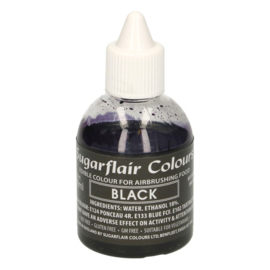 Sugarflair airbrush colouring Black 60ml