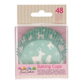 Funcakes baking cups winter wonderland pk/48