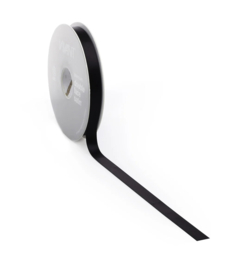 Vivant premium lint satijn Zwart 10mm breed