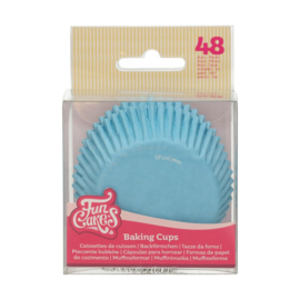 Funcakes baking cups light blue pk/48