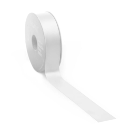 Vivant premium lint satijn Wit 25mm breed