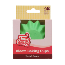 Funcakes Bloom baking cups Pastel Groen pk/48