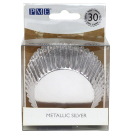 PME baking cups metallic Silver pk/30