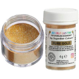 Sugarflair edible lustre Glitter Pure Gold 4 g