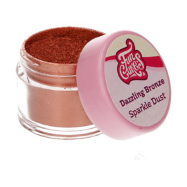 Funcakes edible funcolours sparkle dust Dazzling Bronze