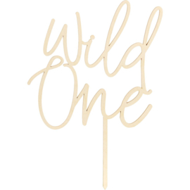 PartyDeco Wooden cake topper Wild One (22cm)