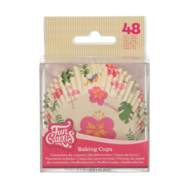 Funcakes baking cups tropical pk/48